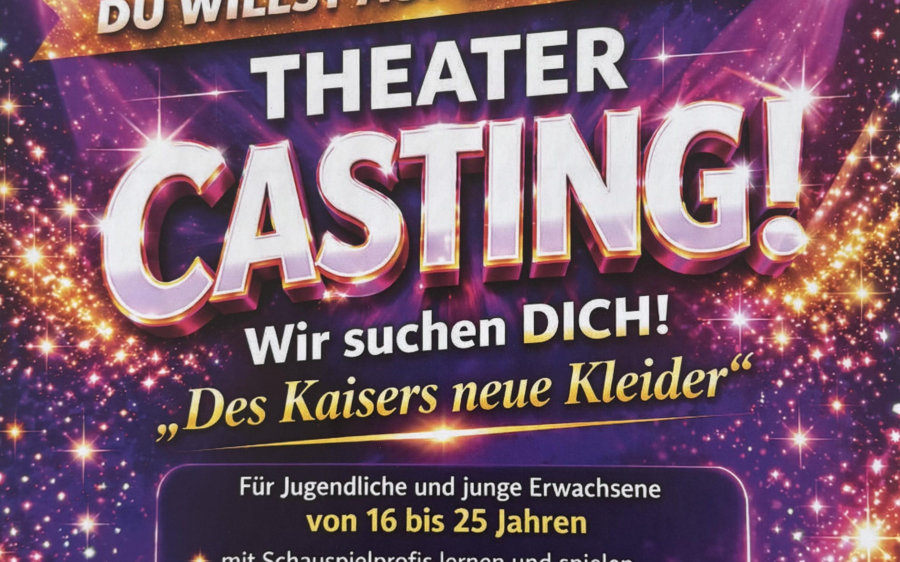 CASTING: Des Kaisers neue Kleider